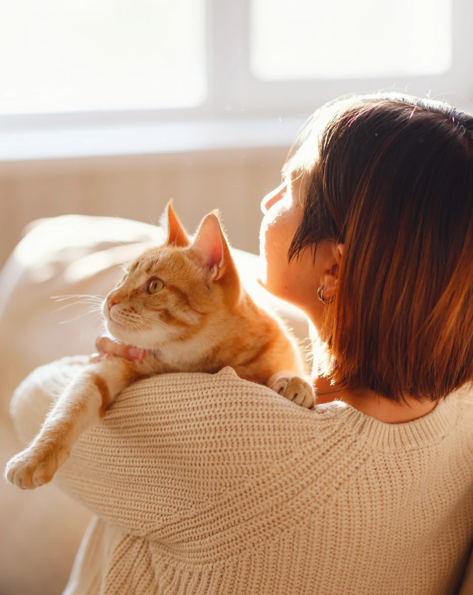Woman with Cat
